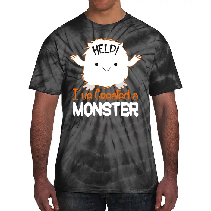 Help I've Created a Monster Funny Halloween Tie-Dye T-Shirt