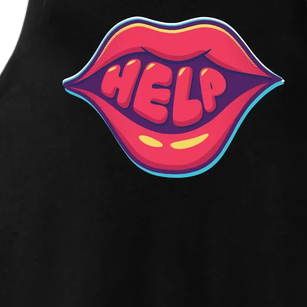 Help Lips Ladies Tri-Blend Wicking Tank