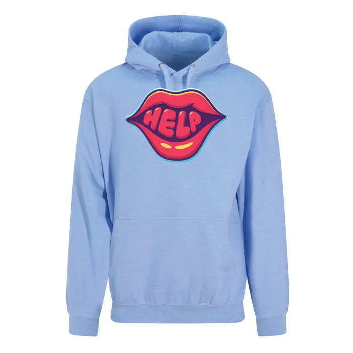 Help Lips Unisex Surf Hoodie