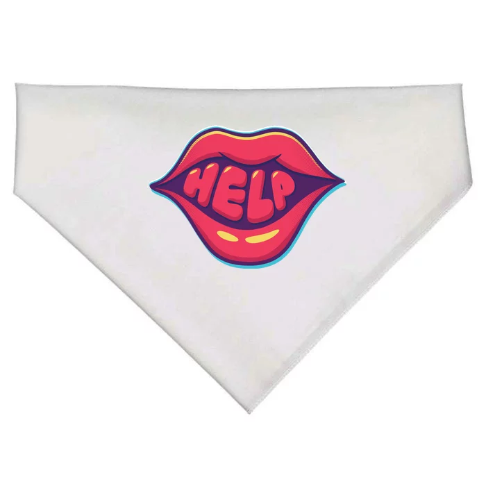 Help Lips USA-Made Doggie Bandana