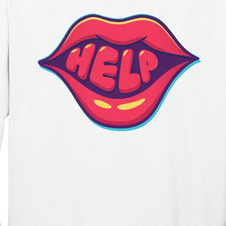 Help Lips Long Sleeve Shirt