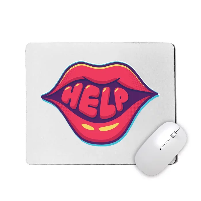 Help Lips Mousepad