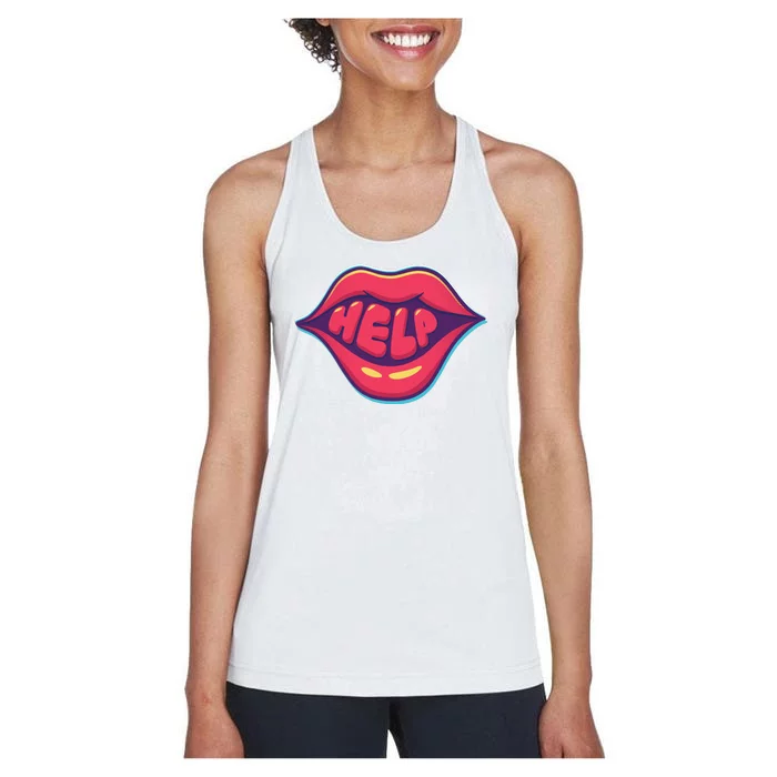 Help Lips Women's Racerback Tank