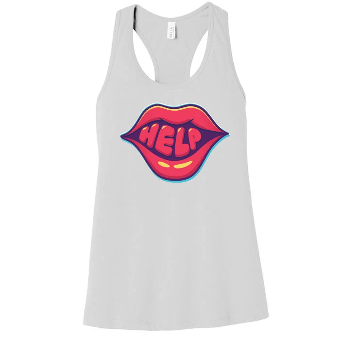 Help Lips Women's Racerback Tank