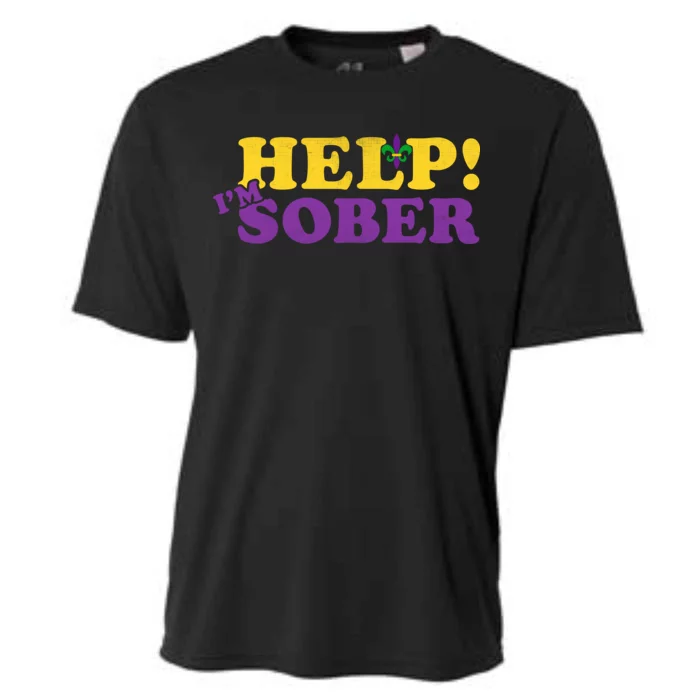 Help Me I'm Sober Mardi Gras Cooling Performance Crew T-Shirt