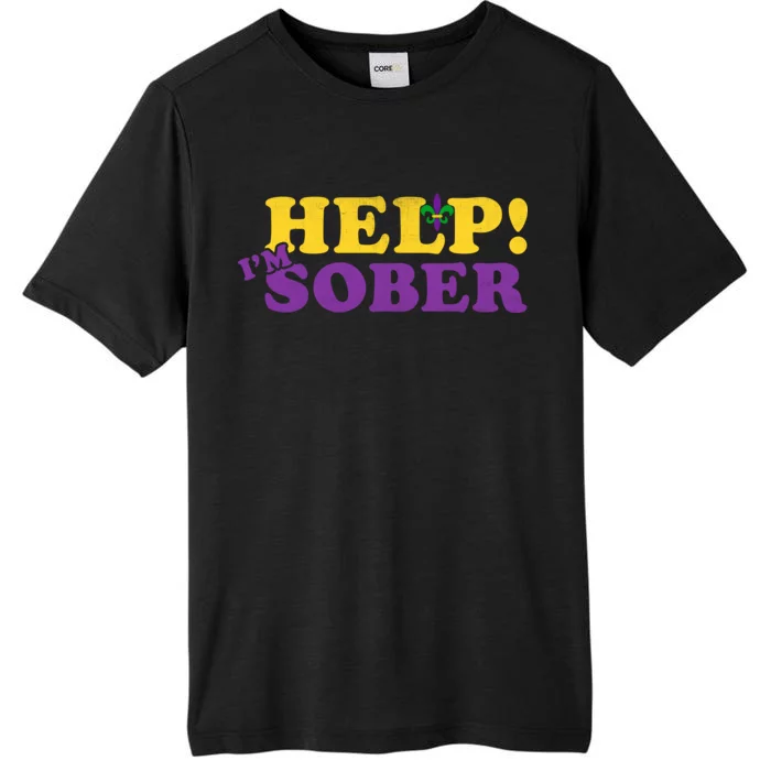 Help Me I'm Sober Mardi Gras ChromaSoft Performance T-Shirt