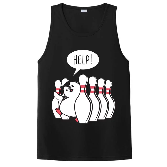 Help Penguin Bowling Pin Performance Tank