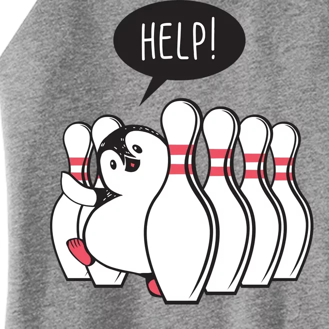 Help Penguin Bowling Pin Women’s Perfect Tri Rocker Tank