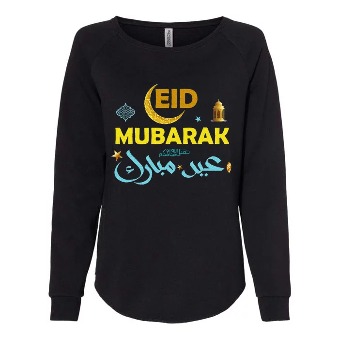 Happy Eid Mubarak For Muslim Eid al Fitr Eid al Adha Womens California Wash Sweatshirt