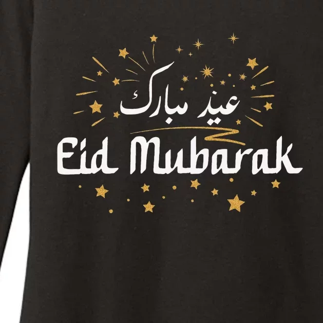 Happy Eid Mubarak for Muslim Eid al Fitr Eid al Adha Womens CVC Long Sleeve Shirt