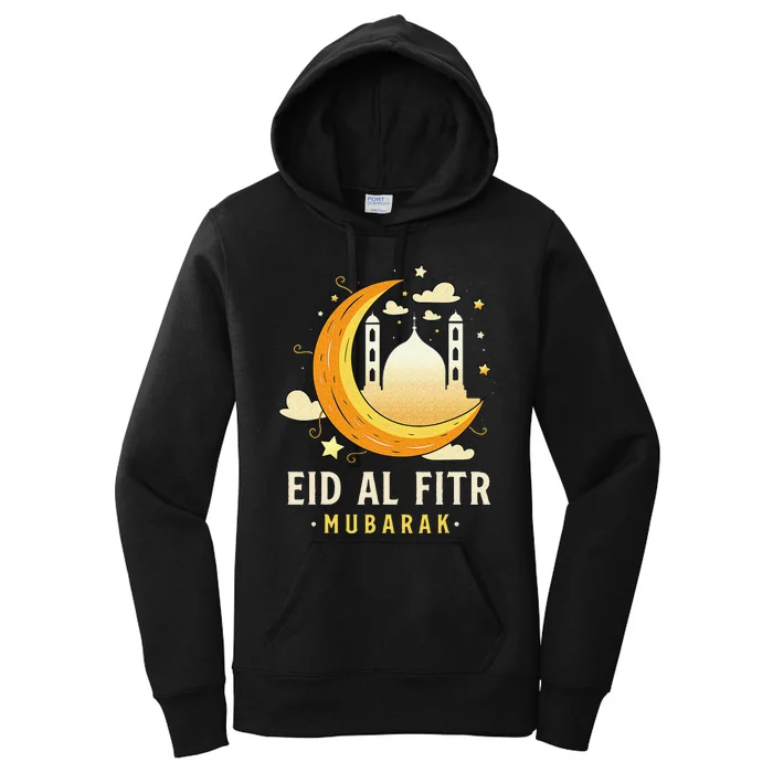 Happy Eid Mubarak for Muslim Eid al Fitr Women's Pullover Hoodie