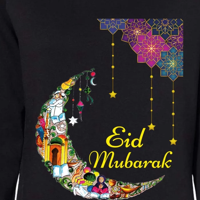 Happy Eid Mubarak Cool Islamic Eid Mubarak Gift Womens California Wash Sweatshirt