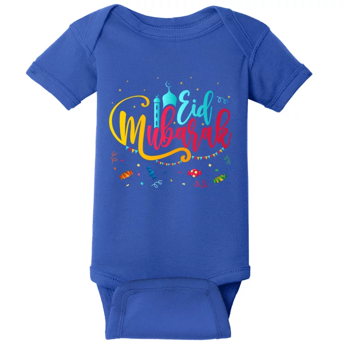 Happy Eid Mubarak Eid Al Fitr Eid Al Adha Gift Baby Bodysuit