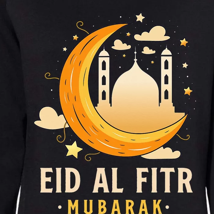 Happy Eid Mubarak for Muslim Eid al Fitr Womens California Wash Sweatshirt