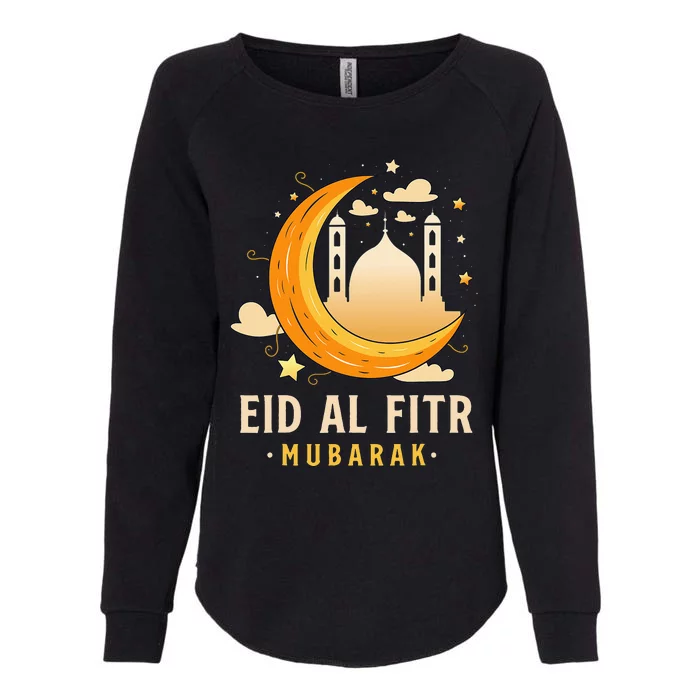 Happy Eid Mubarak for Muslim Eid al Fitr Womens California Wash Sweatshirt