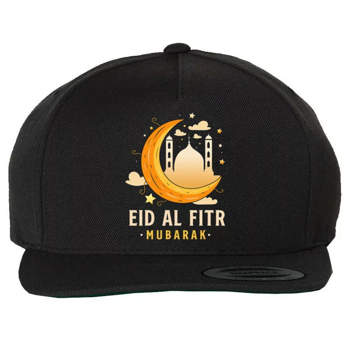 Happy Eid Mubarak for Muslim Eid al Fitr Wool Snapback Cap