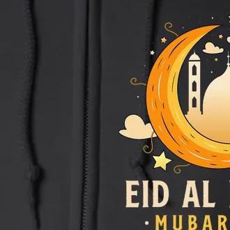 Happy Eid Mubarak for Muslim Eid al Fitr Full Zip Hoodie