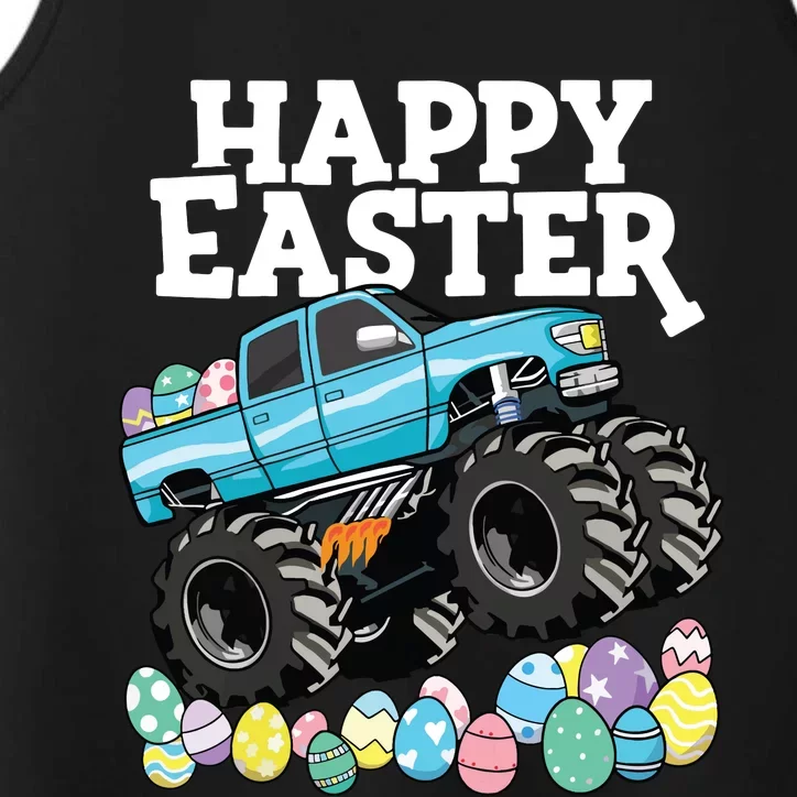 Happy Easter Monster Truck Easter Eggs Performance Tank