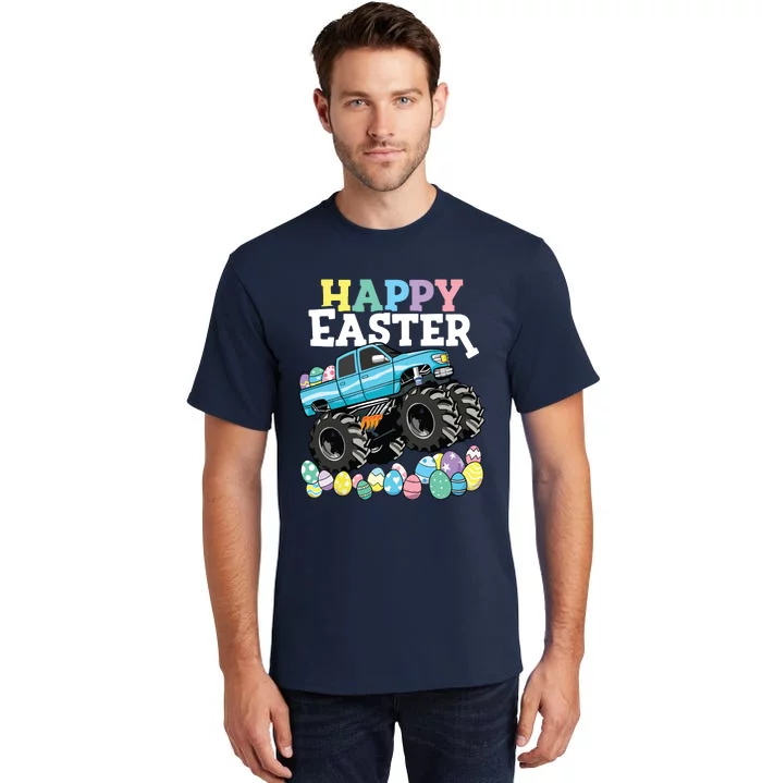 Happy Easter Monster Truck Easter Eggs Tall T-Shirt