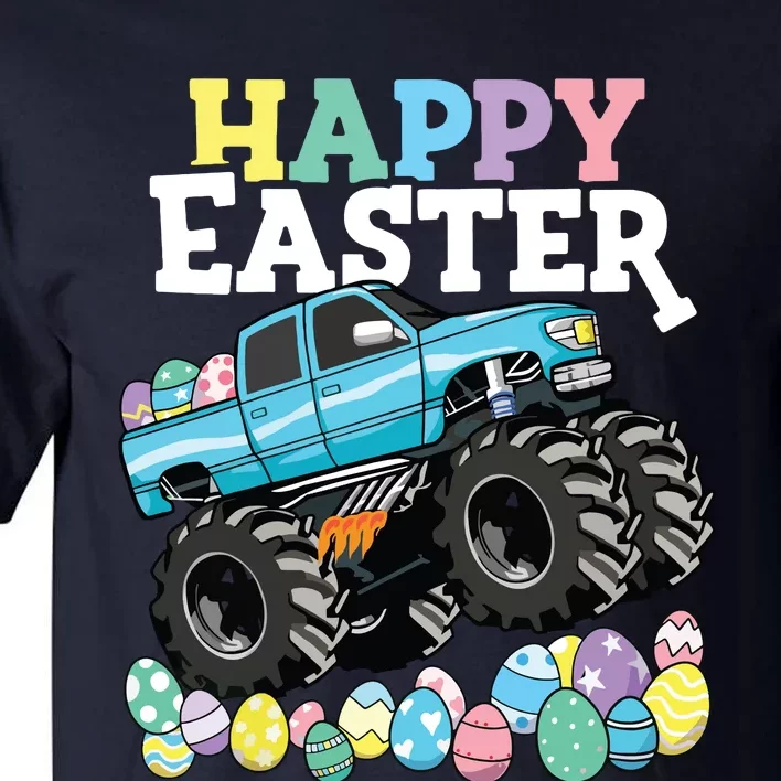 Happy Easter Monster Truck Easter Eggs Tall T-Shirt