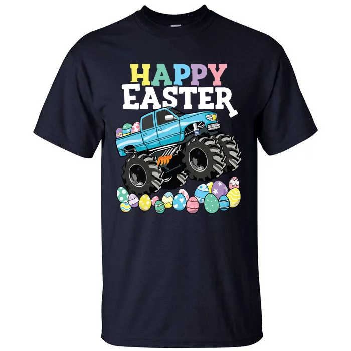 Happy Easter Monster Truck Easter Eggs Tall T-Shirt