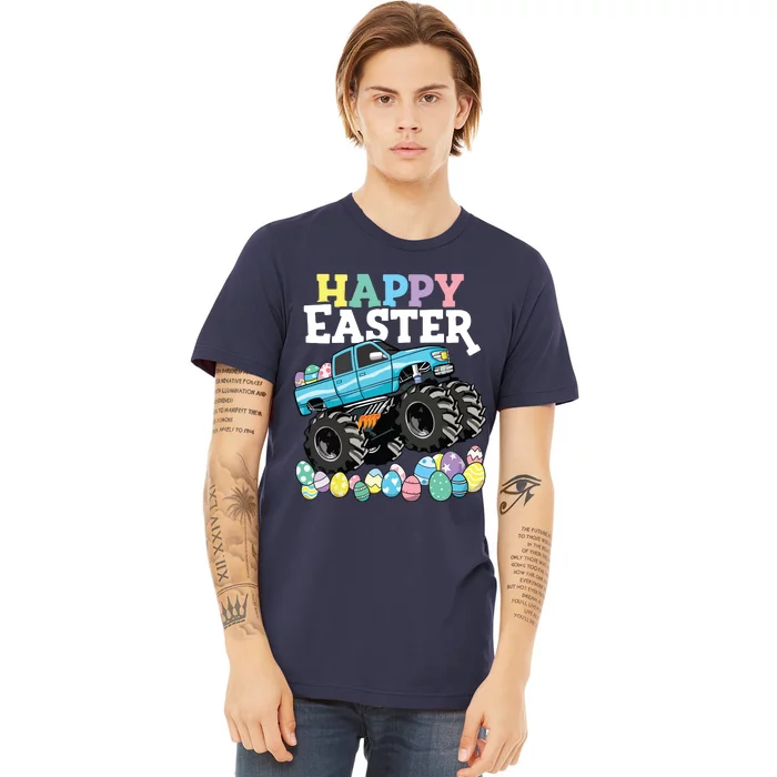 Happy Easter Monster Truck Easter Eggs Premium T-Shirt