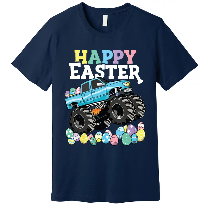 Happy Easter Monster Truck Easter Eggs Premium T-Shirt