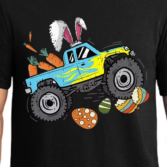 Happy Easter Monster Truck Lovers Cute Bunny Pajama Set