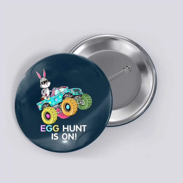 Happy Easter Monster Truck Lovers Dabbing Bunny Button