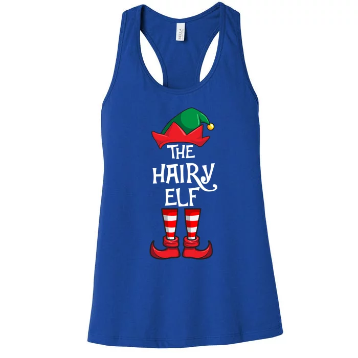 Hairy Elf Matching Family Christmas Gift Women's Racerback Tank