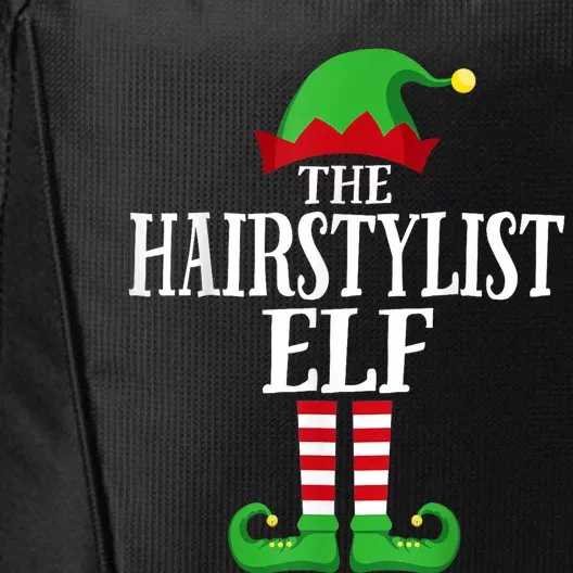 Hairstylist Elf Matching Family Group Christmas Party Pajama City Backpack