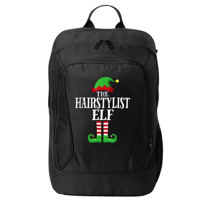 Hairstylist Elf Matching Family Group Christmas Party Pajama City Backpack