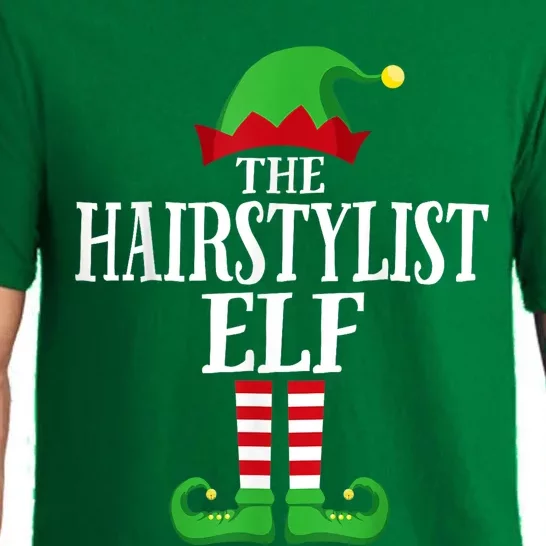 Hairstylist Elf Matching Family Group Christmas Party Pajama Pajama Set