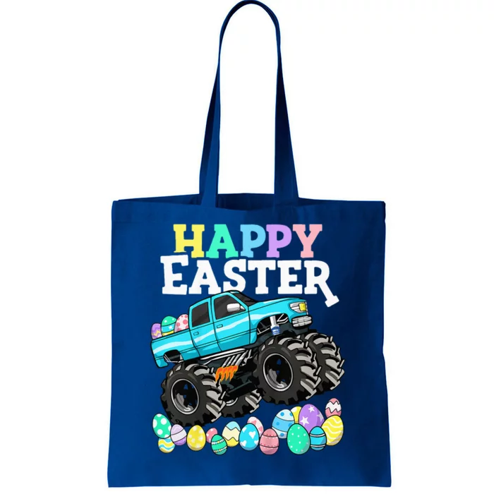 Happy Easter Monster Truck Tote Bag