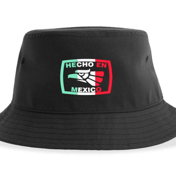 Hecho En Mexico Eagle Mexican Independence Day Sustainable Bucket Hat