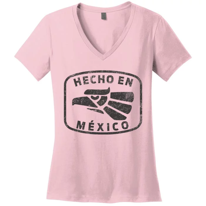 Hecho En Mexico Made In Mexico Vintage Fun Women's V-Neck T-Shirt