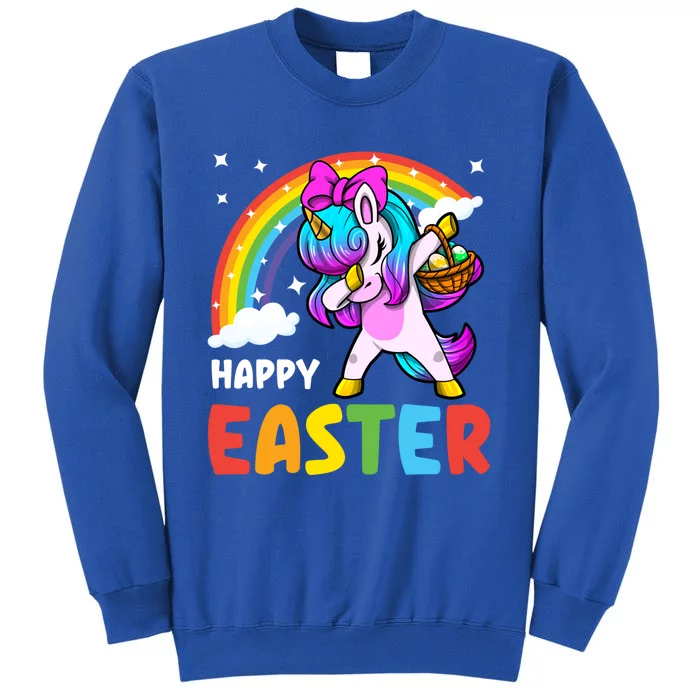 Happy Easter Magical Unicorn Squad Lenten Season Holy Week Gift Tall Sweatshirt