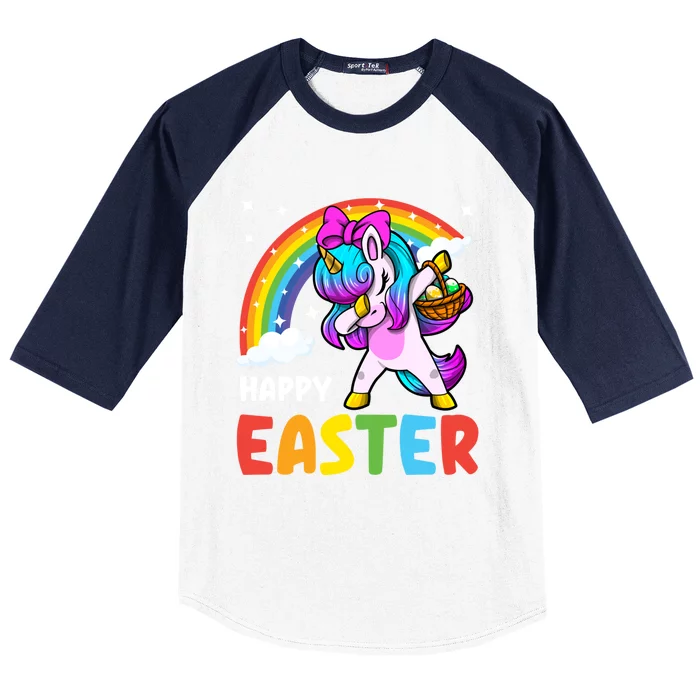 Happy Easter Magical Unicorn Squad Lenten Season Holy Week Gift Baseball Sleeve Shirt