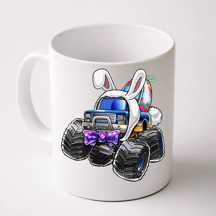 Happy Easter Monster Truck Easter Bunny Costume And Egg Front & Back Coffee Mug