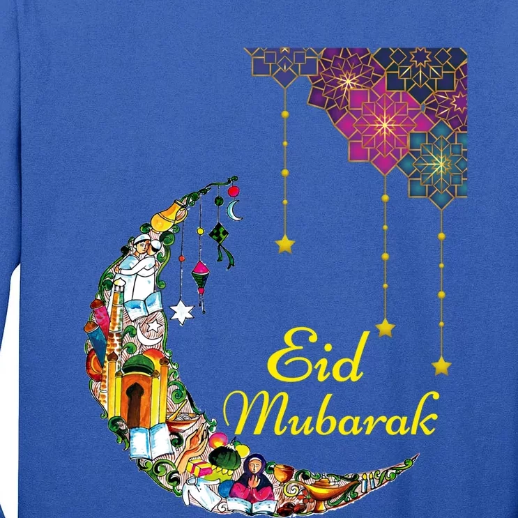 Happy Eid Mubarak Cool Islamic Eid Mubarak Meaningful Gift Tall Long Sleeve T-Shirt