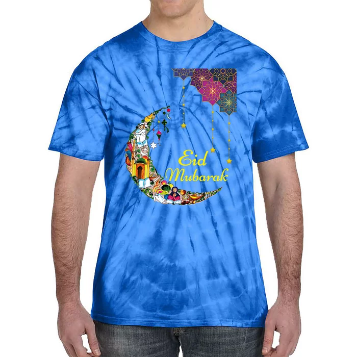 Happy Eid Mubarak Cool Islamic Eid Mubarak Meaningful Gift Tie-Dye T-Shirt