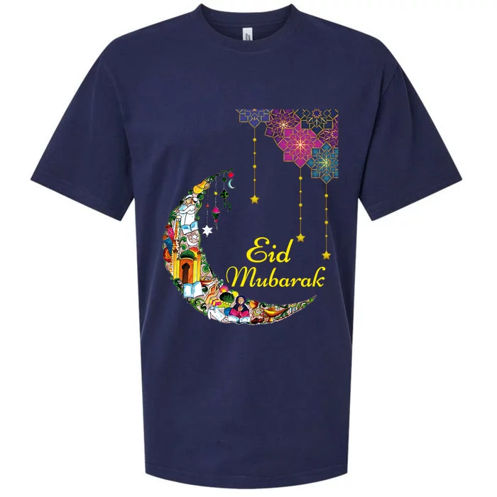 Happy Eid Mubarak Cool Islamic Eid Mubarak Meaningful Gift Sueded Cloud Jersey T-Shirt