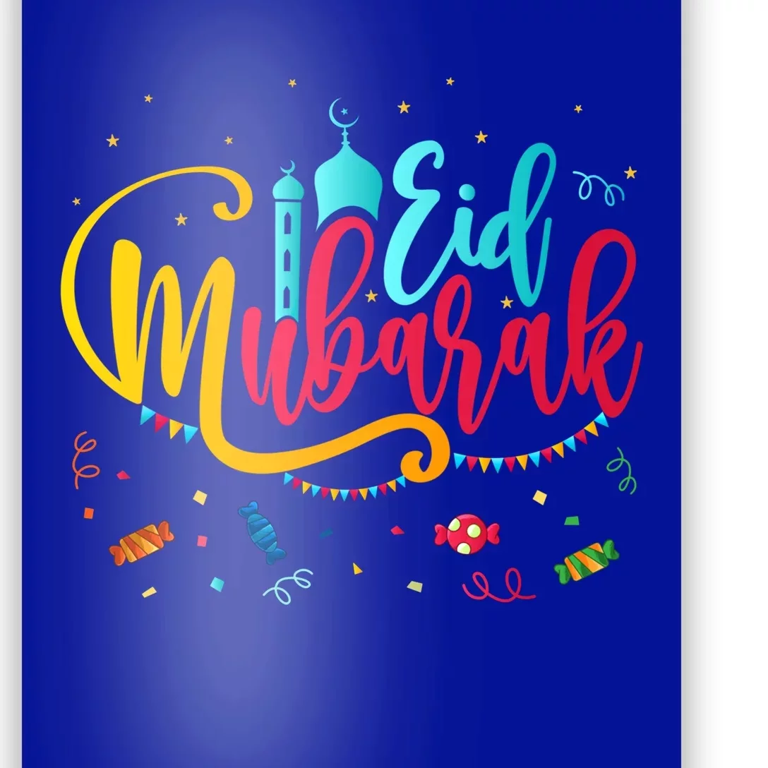 Happy Eid Mubarak Eid Al Fitr Eid Al Adha Cute Gift Poster