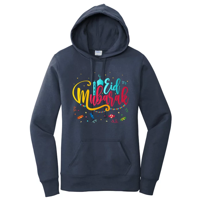 Happy Eid Mubarak Eid Al Fitr Eid Al Adha Cute Gift Women's Pullover Hoodie