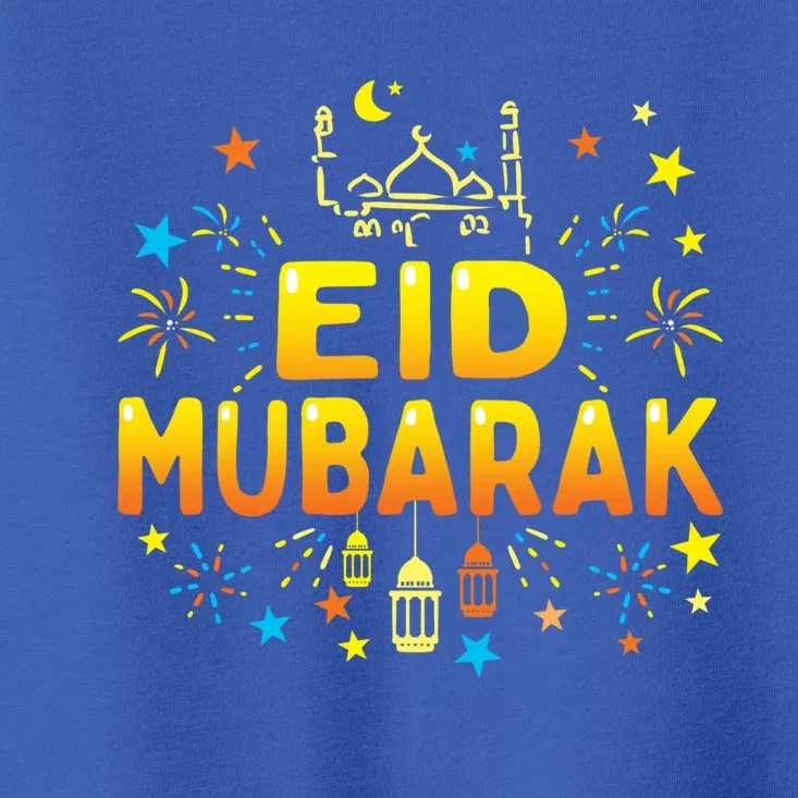 Happy Eid Mubarak For Muslim Eid Al Fitr Eid Al Adha Funny Gift Toddler T-Shirt