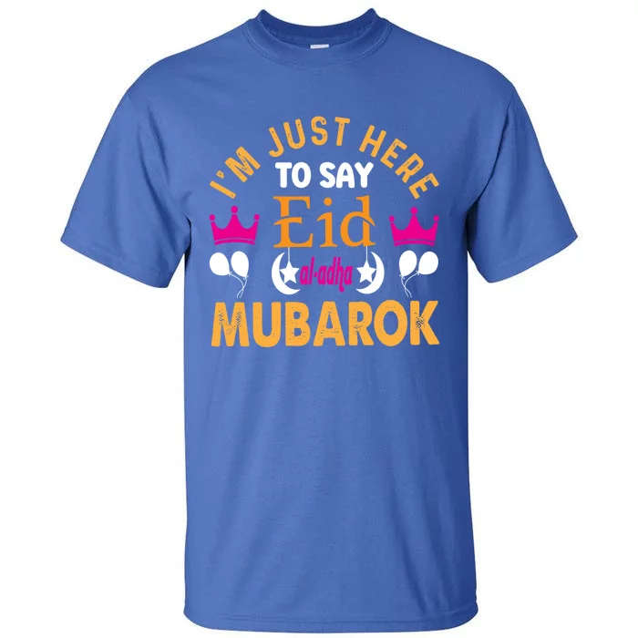 Happy Eid Mubarak For Muslim Eid Al Fitr Islamic Gift Tall T-Shirt