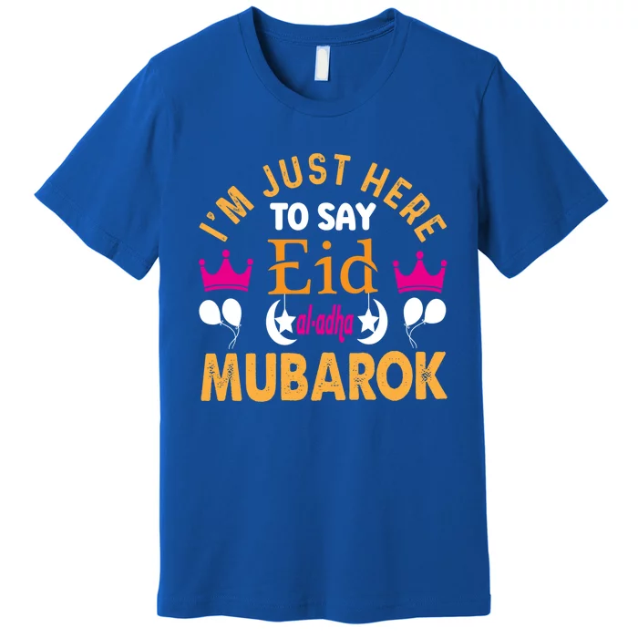 Happy Eid Mubarak For Muslim Eid Al Fitr Islamic Gift Premium T-Shirt