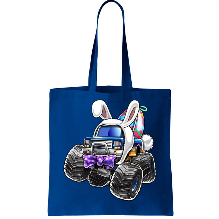 Happy Easter Monster Truck Easter Bunny Costume And Egg Gift Tote Bag