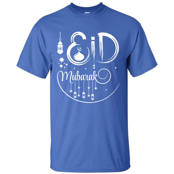 Happy Eid Mubarak Gift Eid Algiftfitr Eid Ramadan Islamic Gift Tall T-Shirt