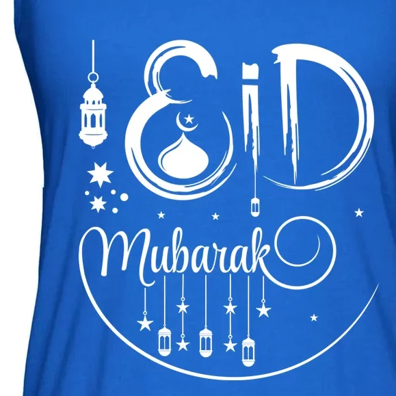 Happy Eid Mubarak Gift Eid Algiftfitr Eid Ramadan Islamic Gift Ladies Essential Flowy Tank